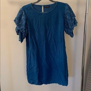 Blue Loose Fit Sun Dress